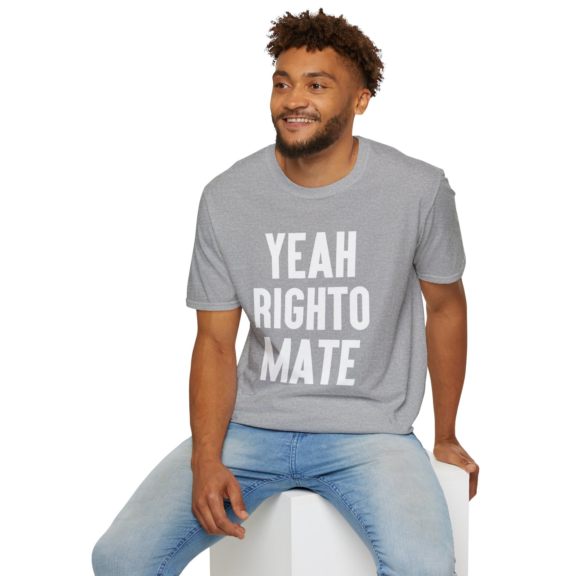 Yeah Righto Mate Softstyle Tee - TalkPeng