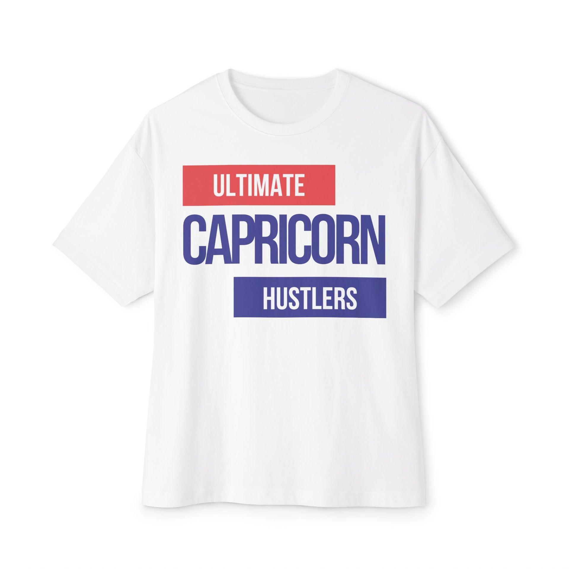 CAPRICORN 'Ultimate Hustlers' Zodiac Oversized Tee - TalkPeng