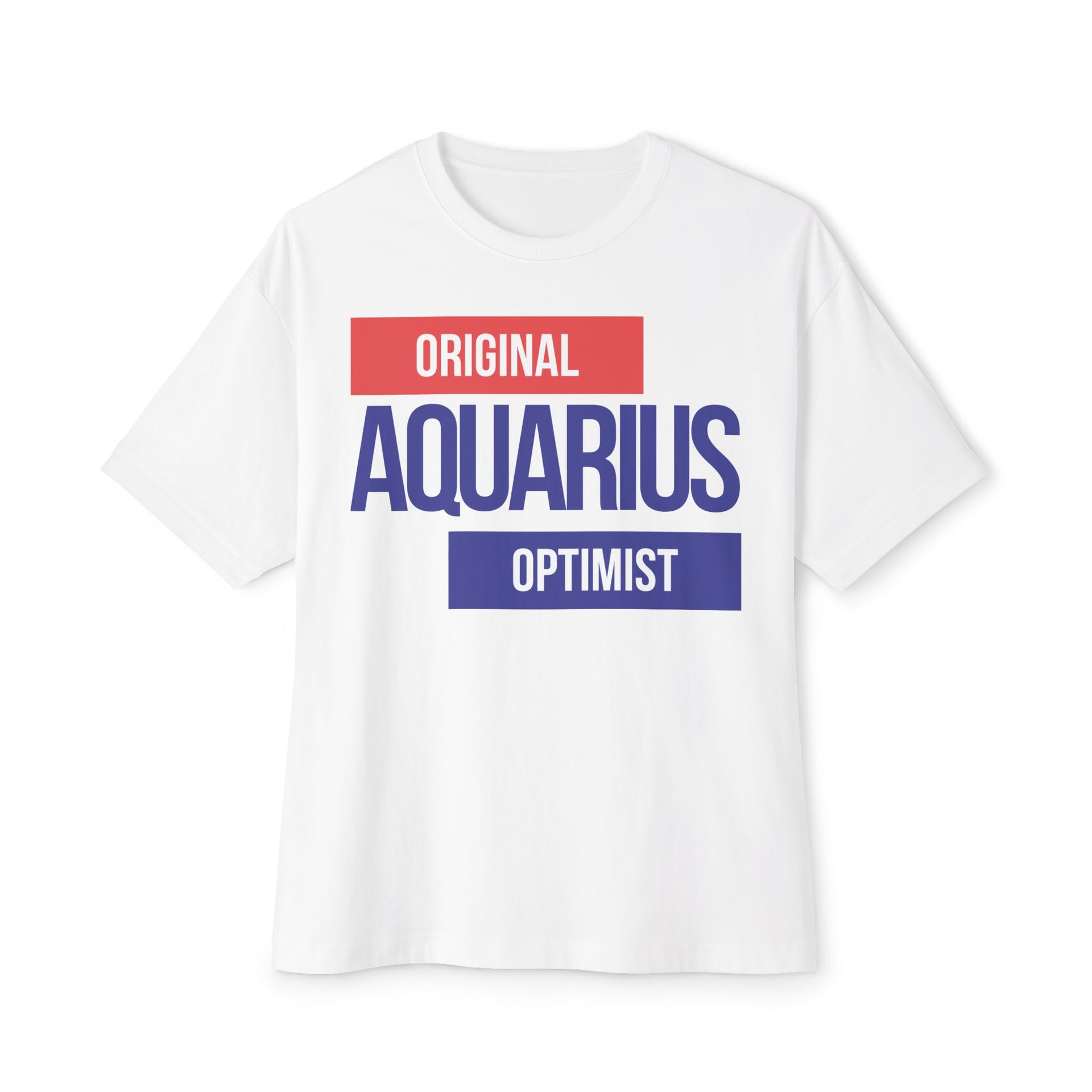 AQUARIUS Original Optimist Zodiac Oversized Tee - TalkPeng