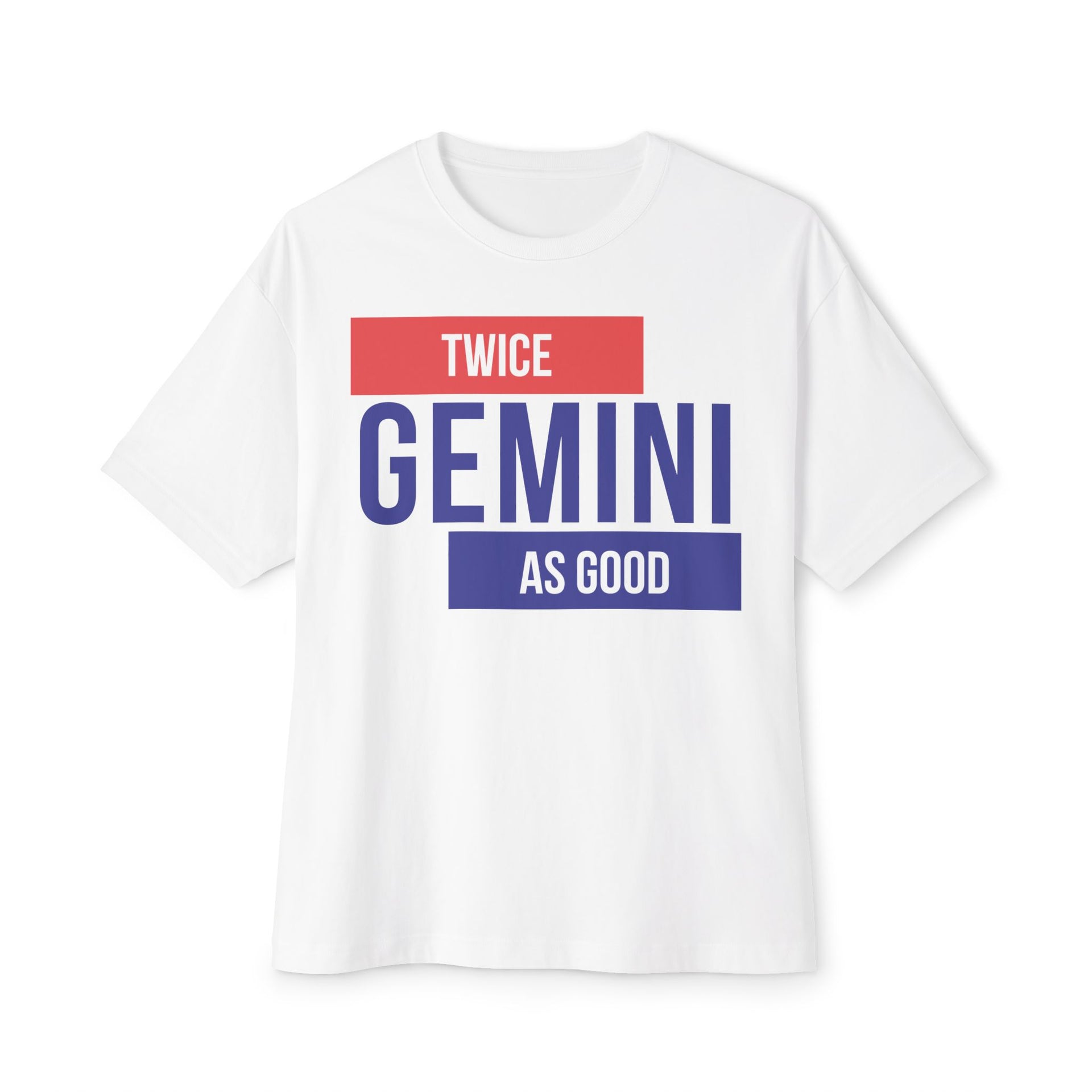 GEMINI 'Twice As Good' Zodiac Oversized Tee - TalkPeng