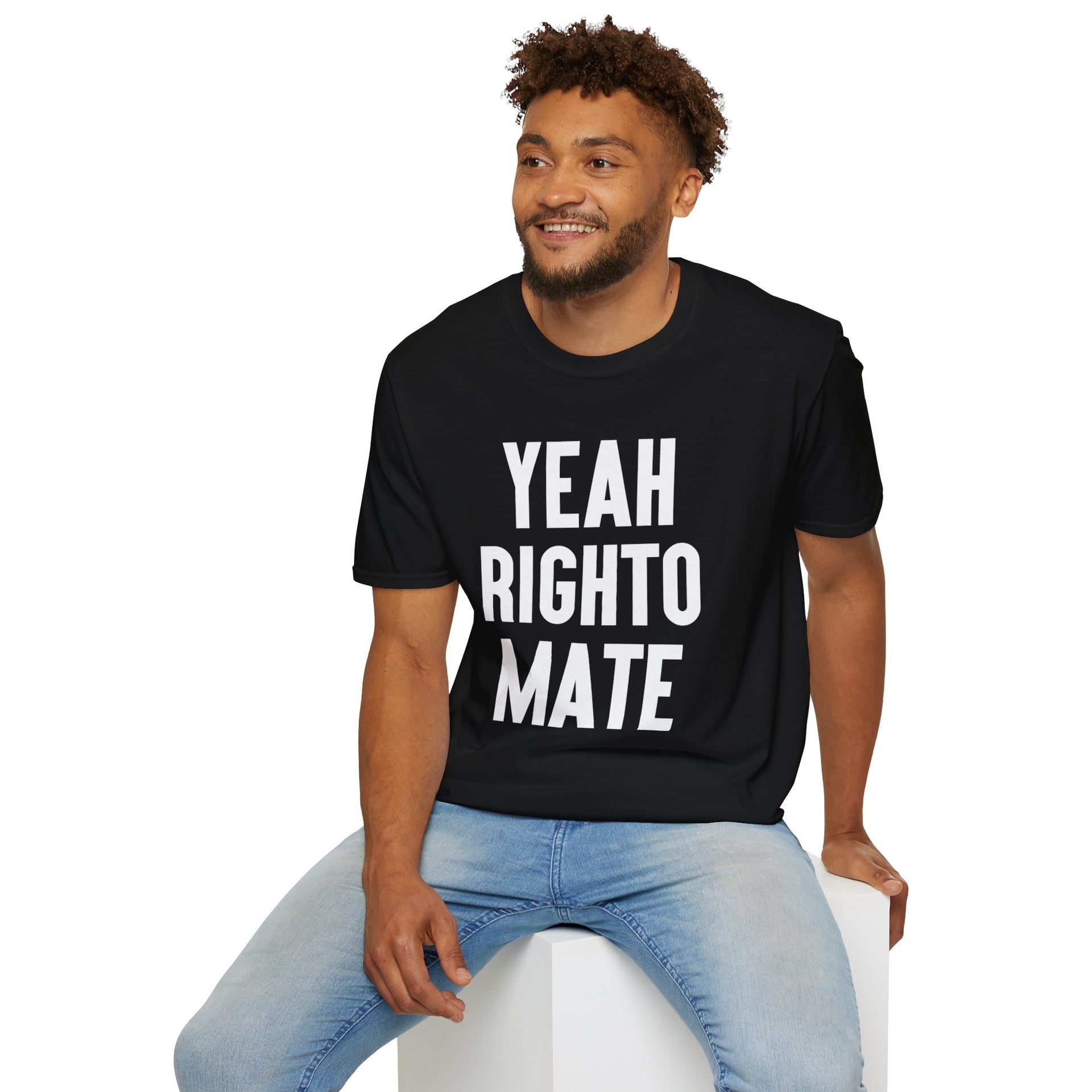 Yeah Righto Mate Softstyle Tee - TalkPeng