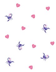 Scorpio kawaii all-over Tee - TalkPeng