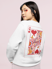 QUEEN OF HEARTS Sweater - TalkPeng