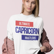 CAPRICORN 'Ultimate Hustlers' Zodiac Oversized Tee - TalkPeng
