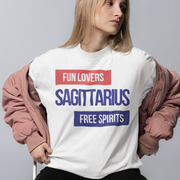 SAGITTARIUS 'Fun Lovers Free Spirits' Zodiac Oversized Tee - TalkPeng