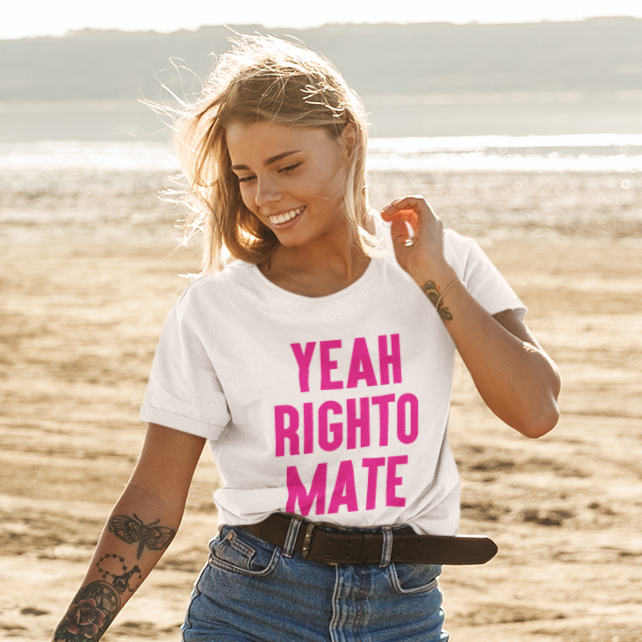 Yeah Righto Mate Softstyle Tee - TalkPeng