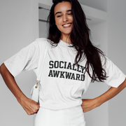 Socially Awkward Boxy Tee - TalkPeng