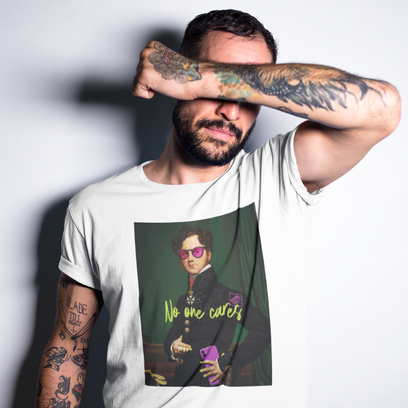 'No one cares' Tee - TalkPeng