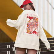 Queen of Hearts Unisex Sweater - TalkPeng