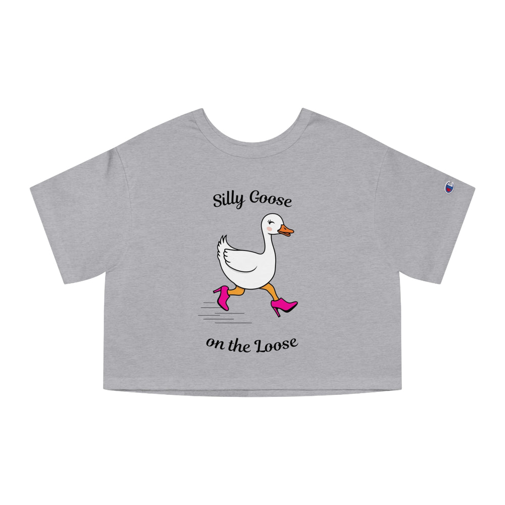 Silly Goose Crop Tee - TalkPeng
