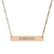 CUSTOM Bar Necklace - TalkPeng