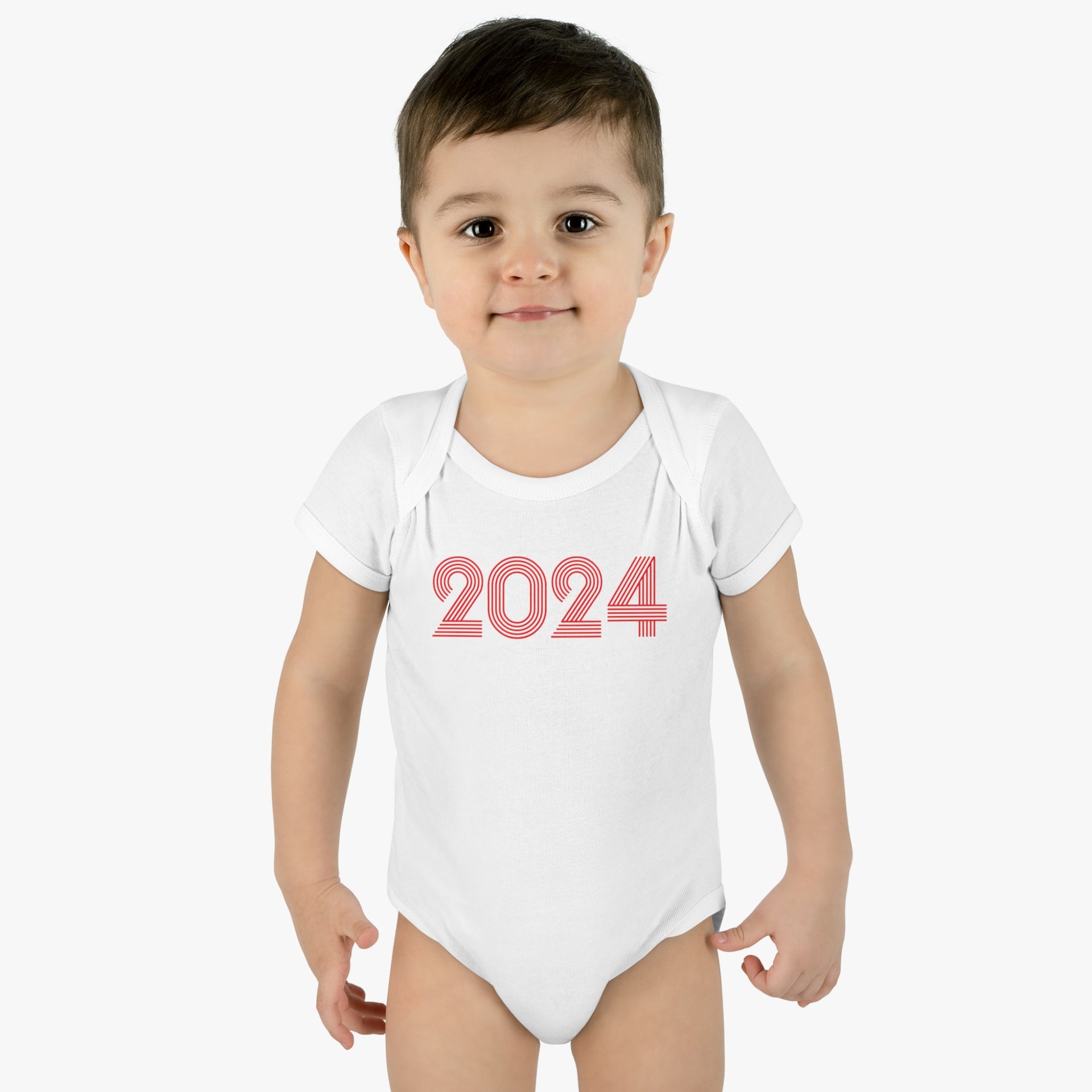2024 Retro Red BABY Bodysuit - TalkPeng