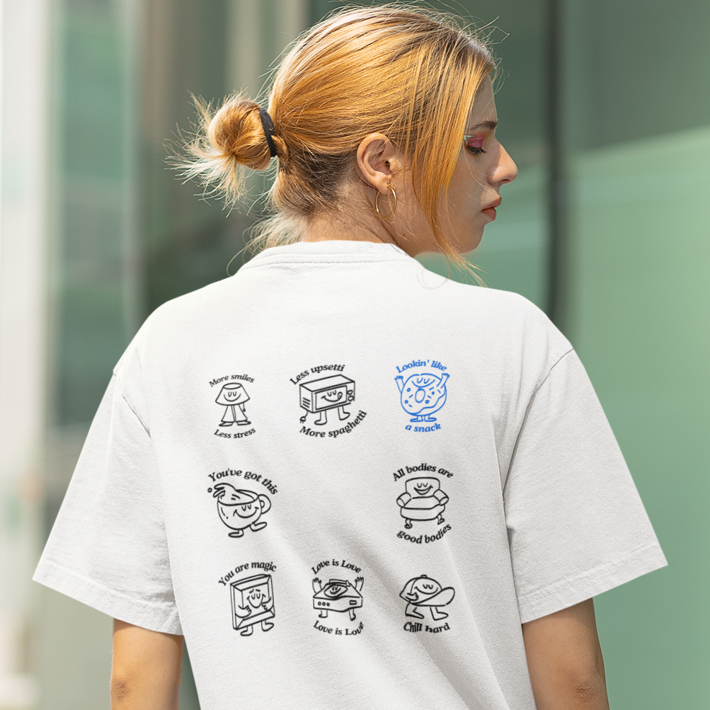 Lookin' like a snack home body tee (Oversized Boxy Cut)
