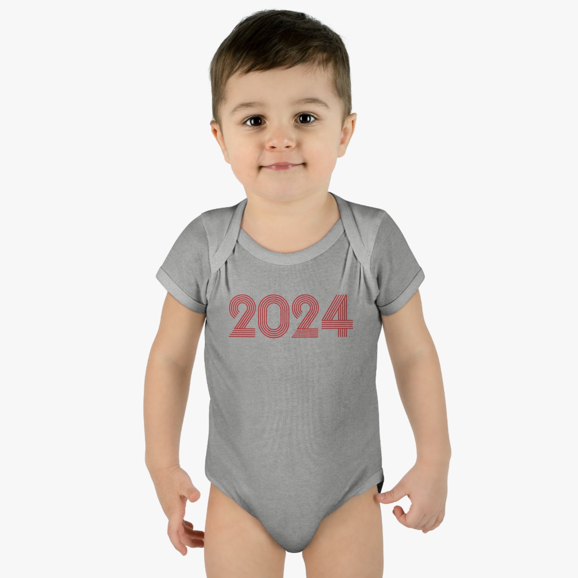 2024 Retro Red BABY Bodysuit - TalkPeng