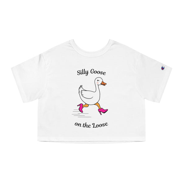 Silly Goose Crop Tee - TalkPeng