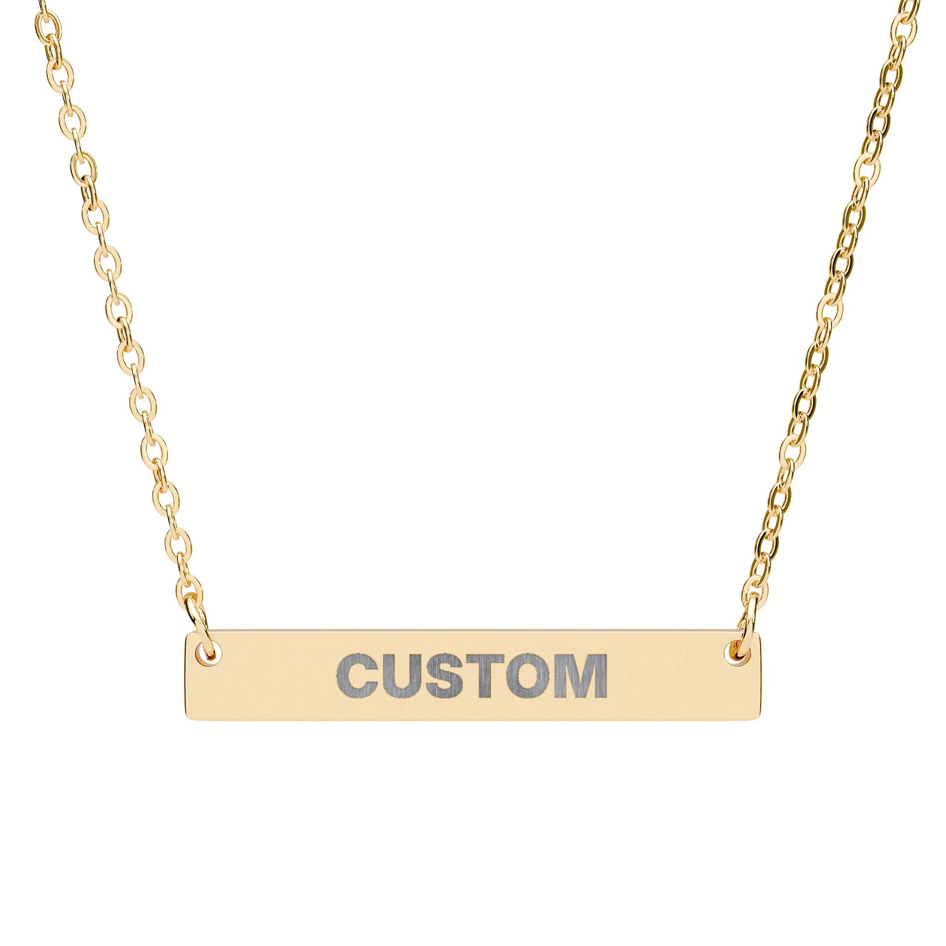CUSTOM Bar Necklace - TalkPeng