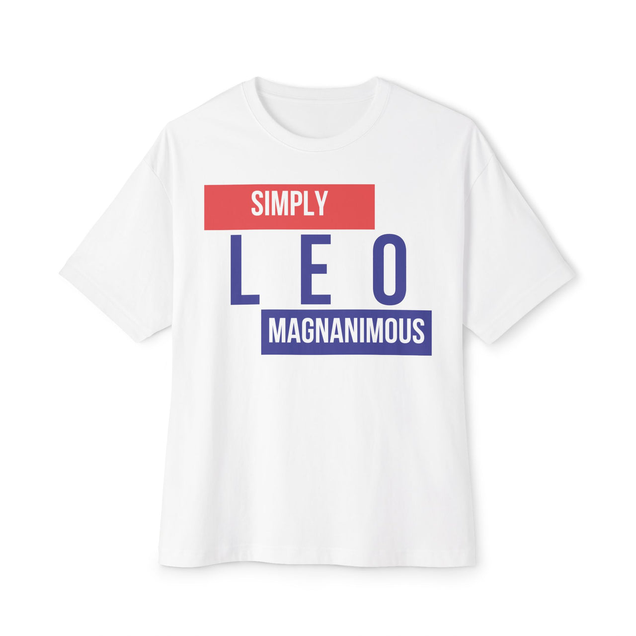 LEO 'Simply Magnanimous' Zodiac Oversized Tee