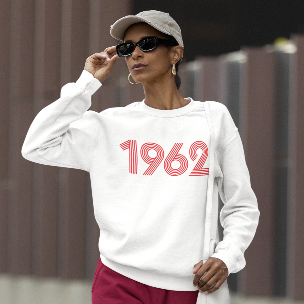1962 Retro Red Unisex Sweater - TalkPeng