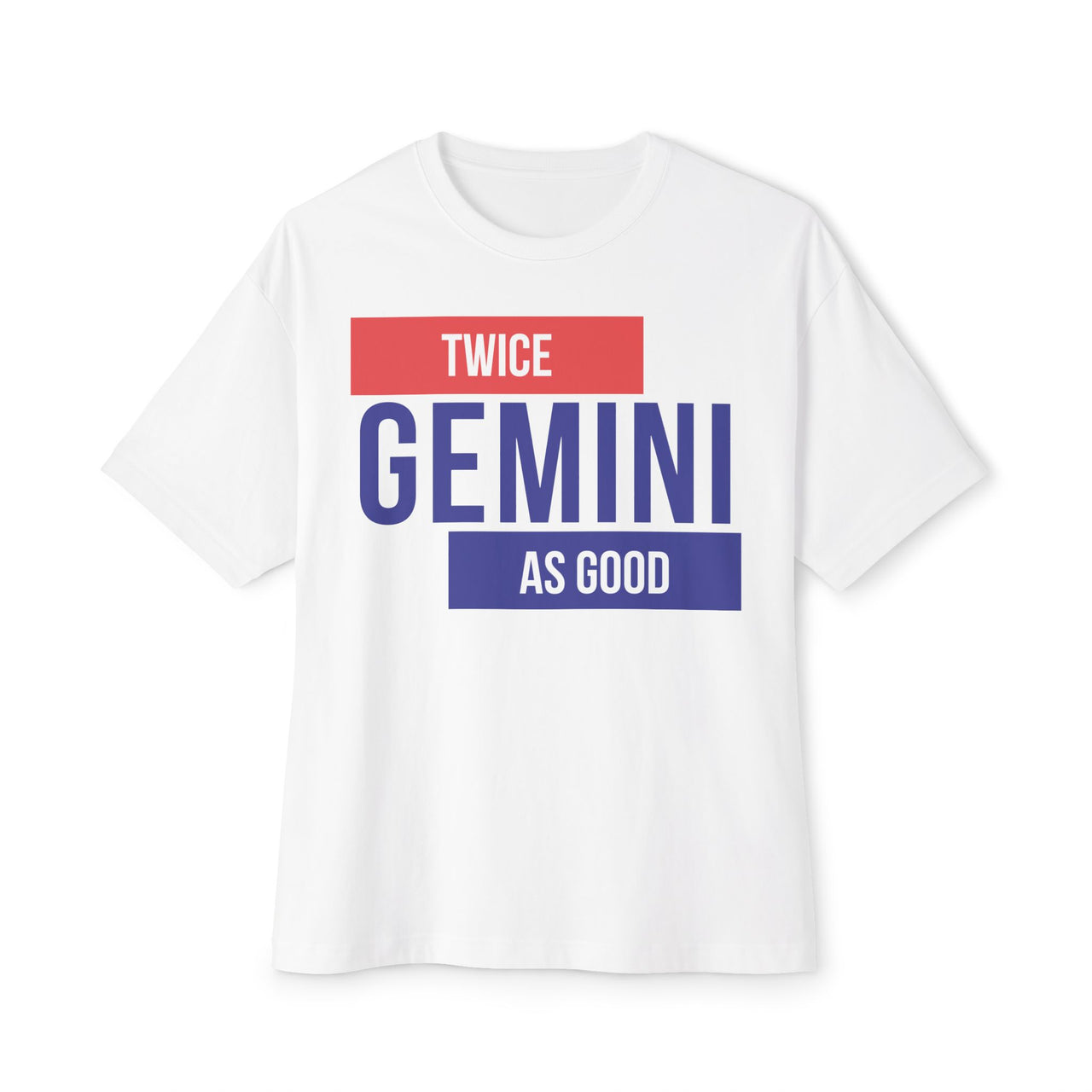 GEMINI 'Twice As Good' Zodiac Oversized Tee - TalkPeng