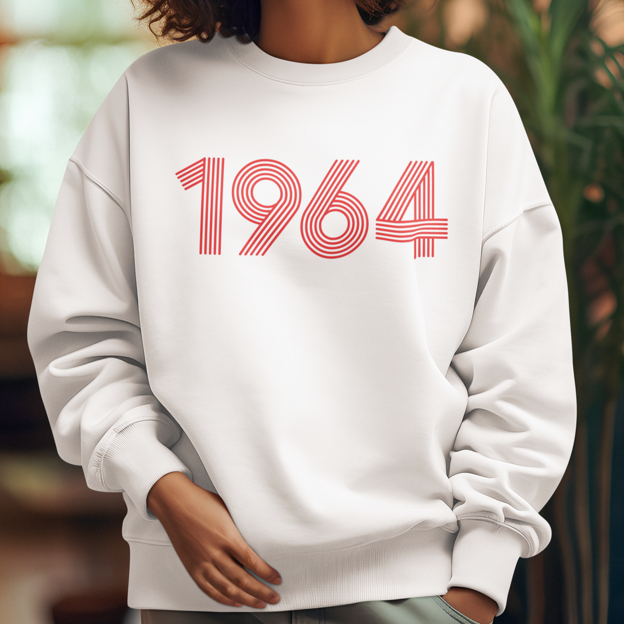 1964 Retro Red Unisex Sweater - TalkPeng