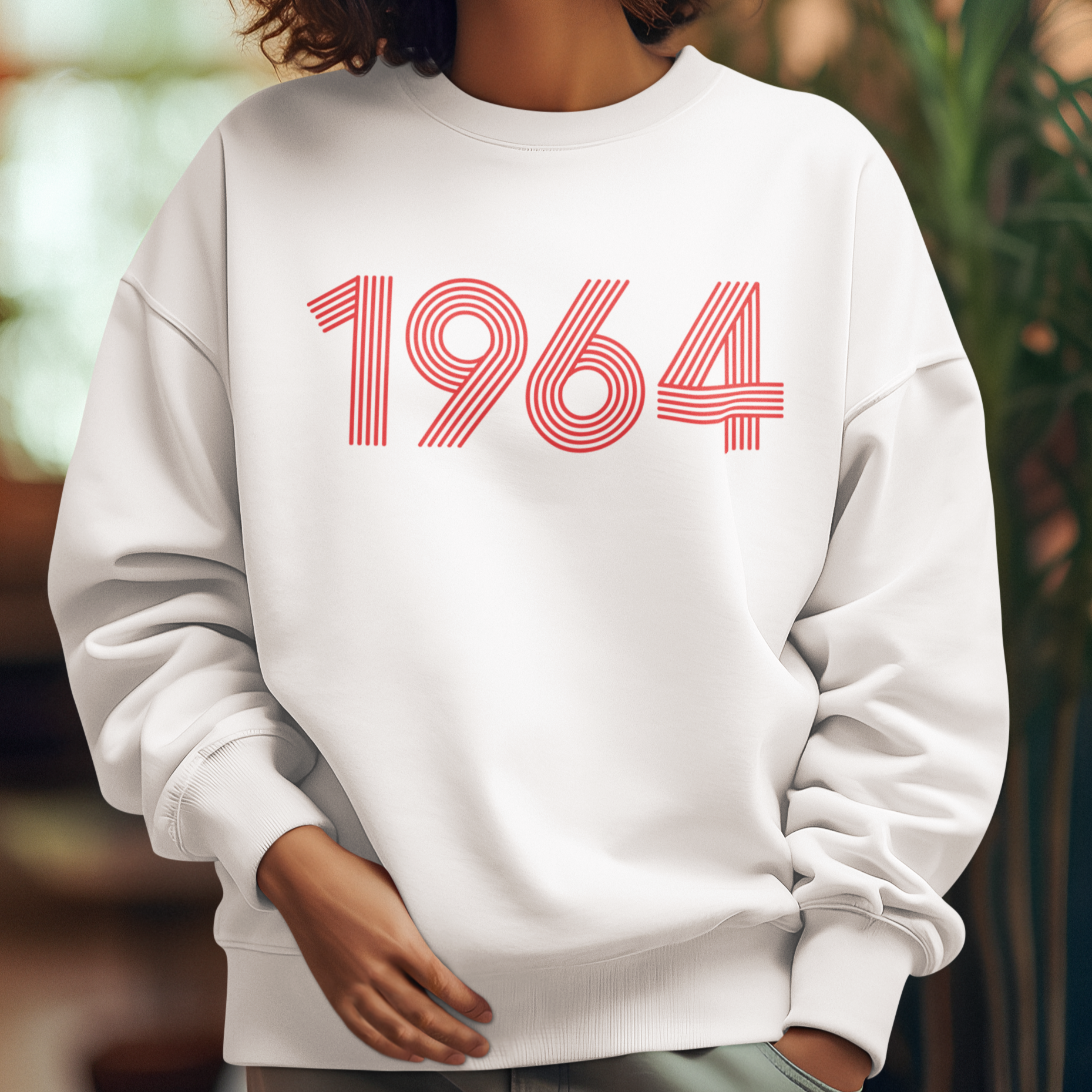 1964 Retro Red Unisex Sweater - TalkPeng