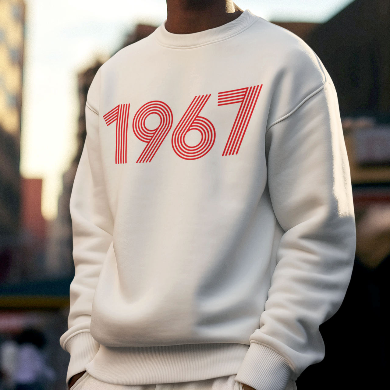 1967 Retro Red Unisex Sweater - TalkPeng