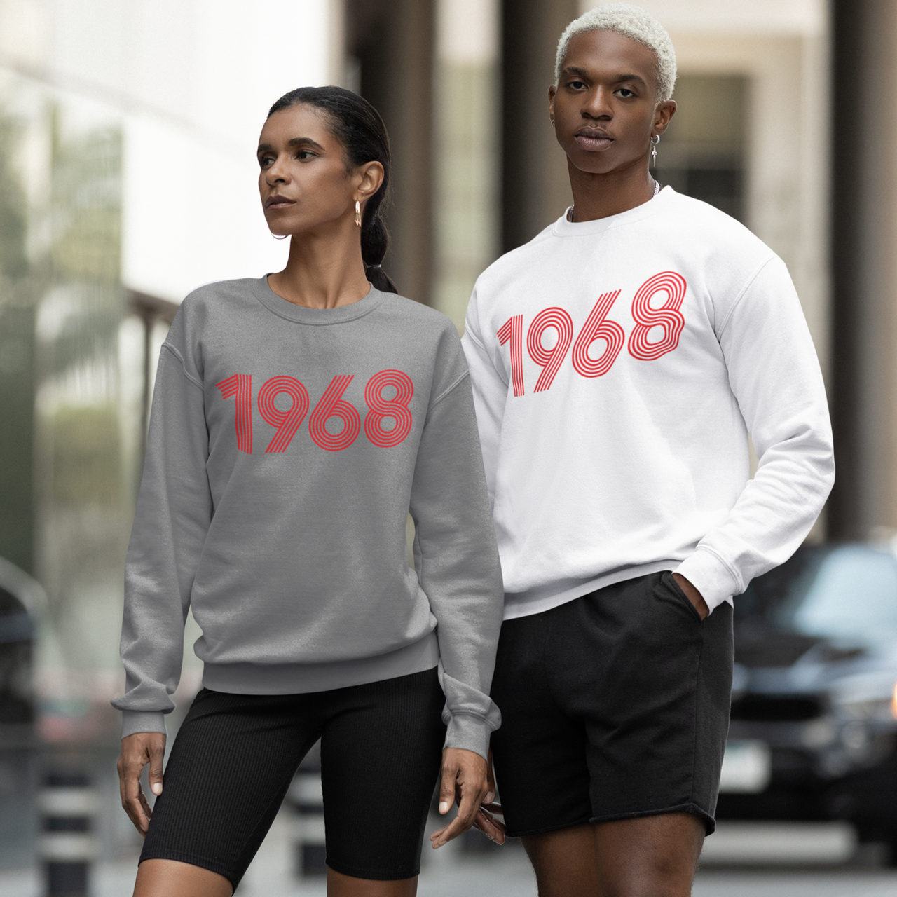 1968 Retro Red Unisex Sweater - TalkPeng
