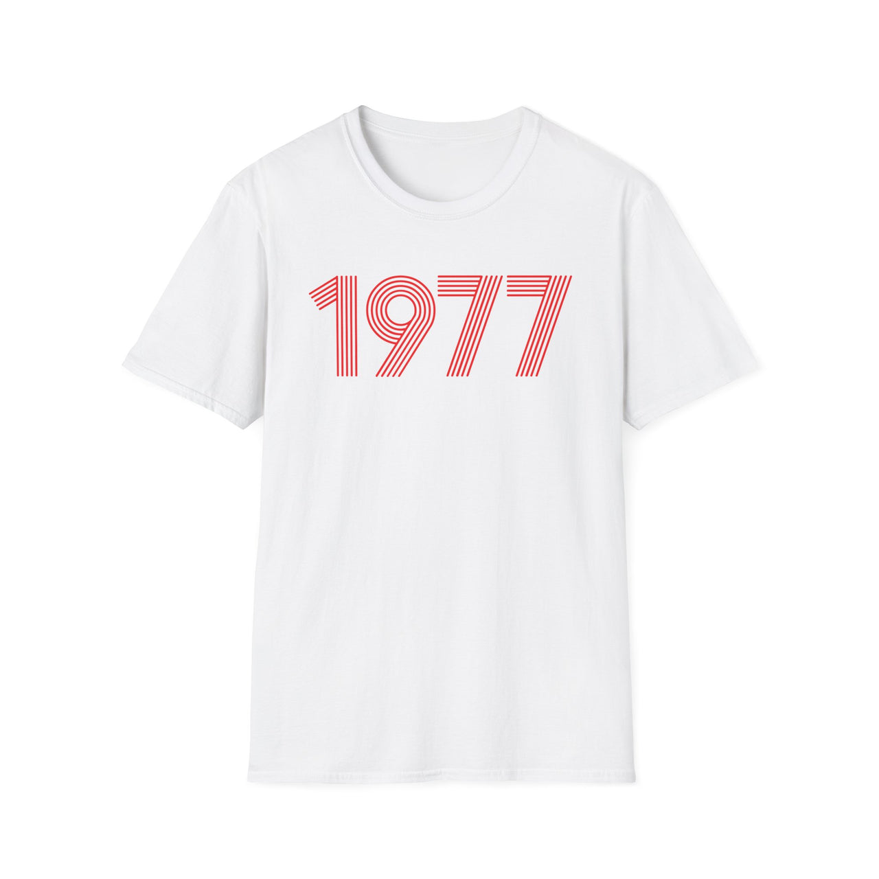 1977 Retro Red Unisex Tee - TalkPeng