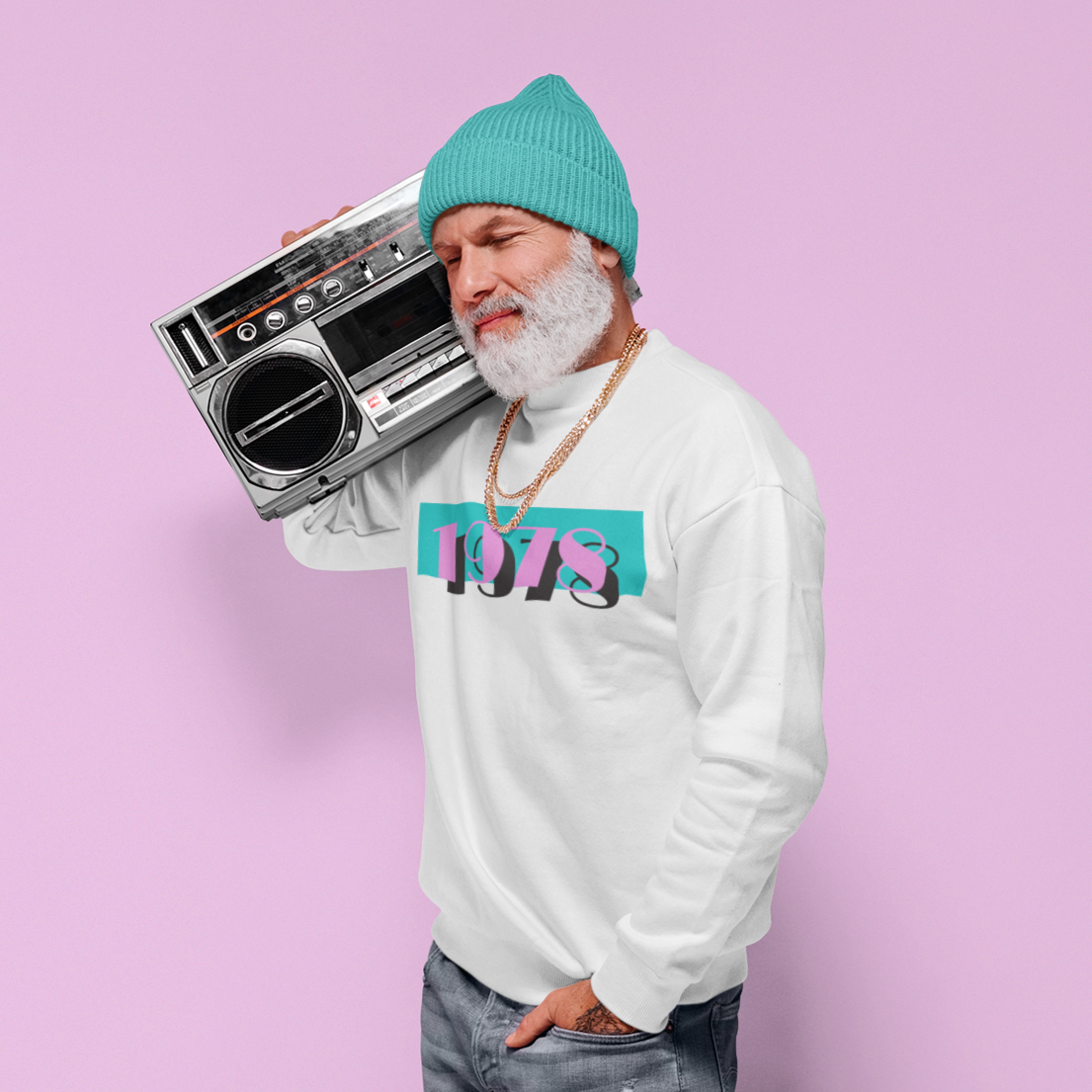 1978 Pink Skies Sweater - TalkPeng
