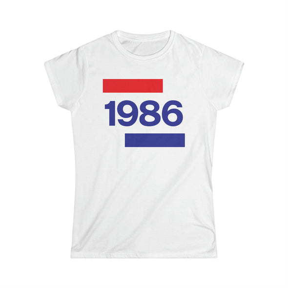 1986 Going Dutch Women's Softstyle Tee - TalkPeng