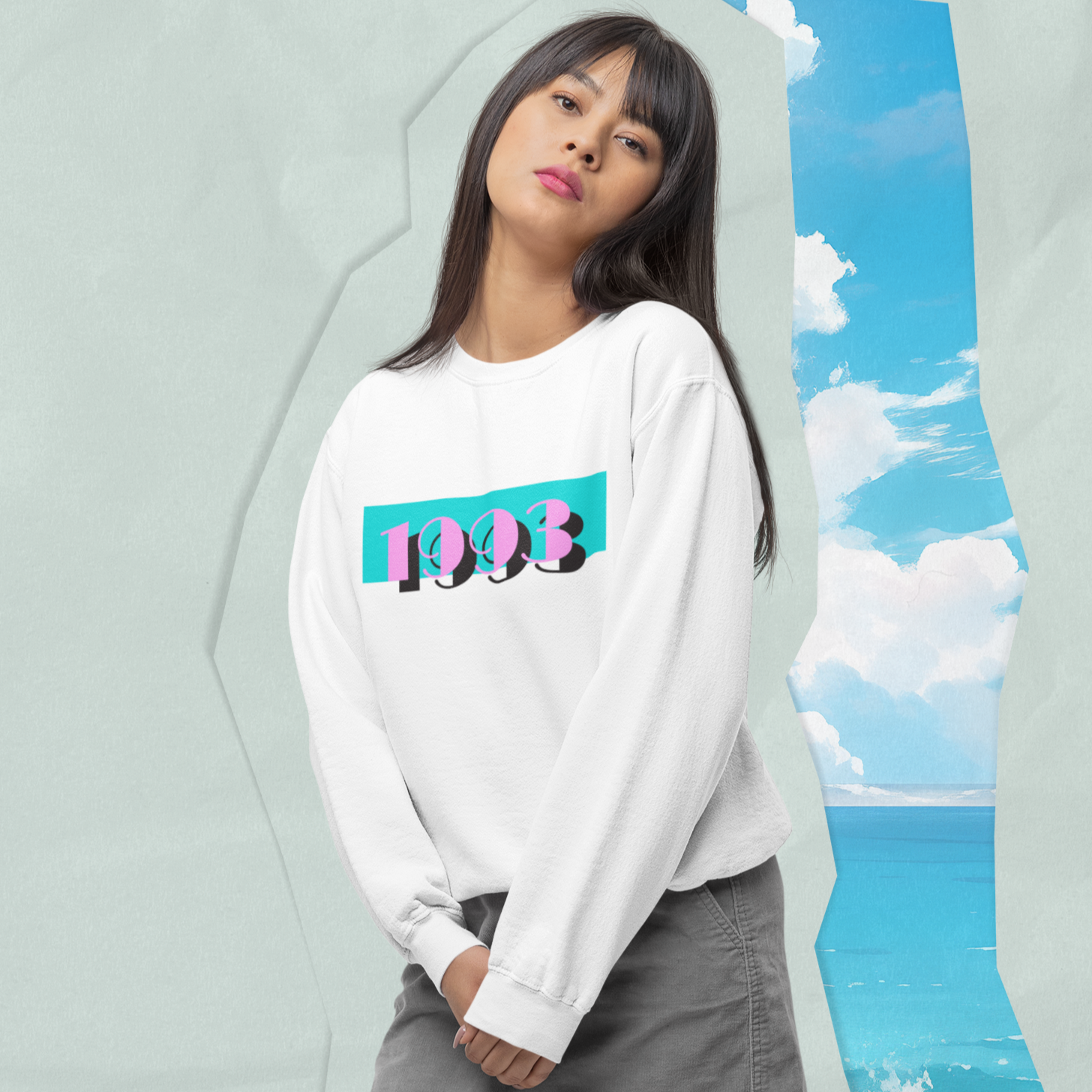 1993 Pink Skies Sweater - TalkPeng