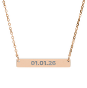 CUSTOM Bar Necklace - TalkPeng