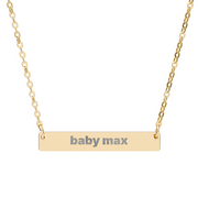 CUSTOM Bar Necklace - TalkPeng