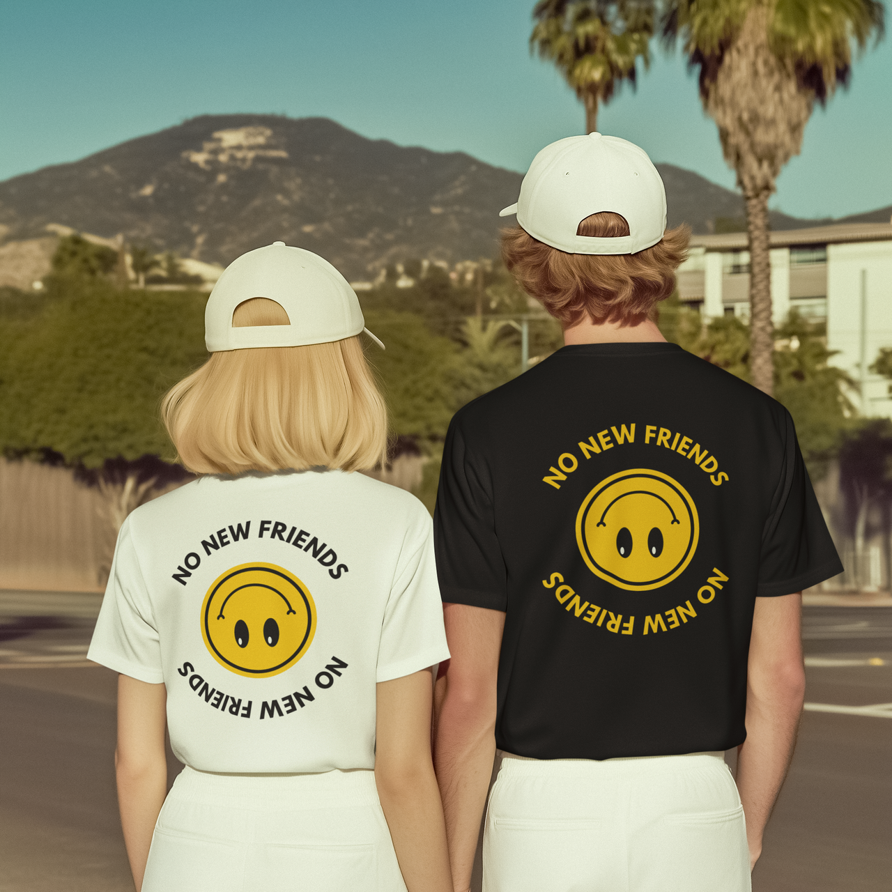 No New Friends Oversized Tee