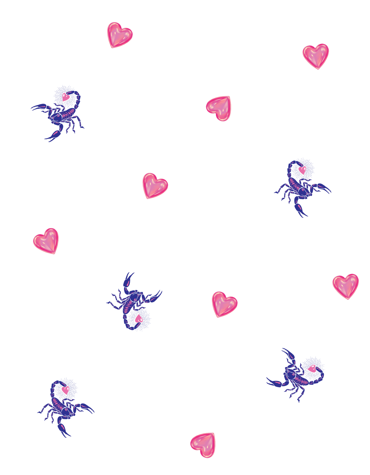 Scorpio kawaii all-over Tee - TalkPeng