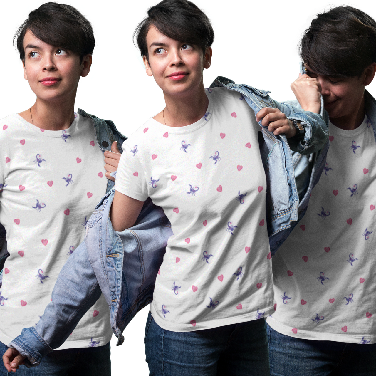 Scorpio kawaii all-over Tee - TalkPeng