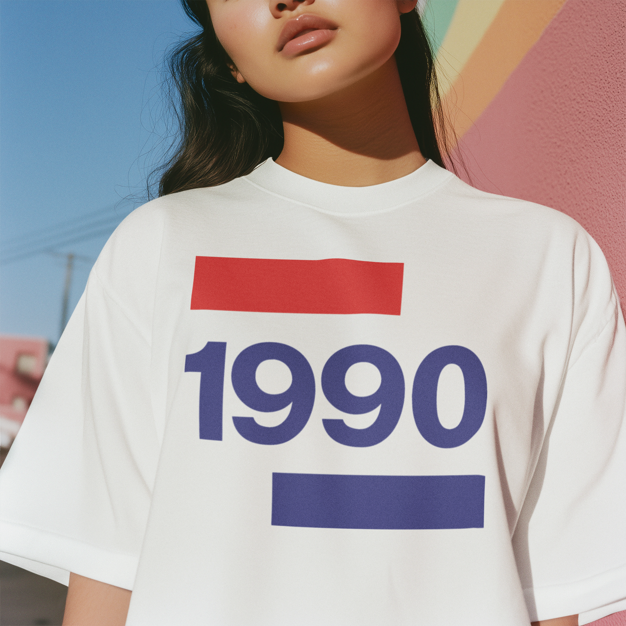 1990 Oversized Boxy Tee - TalkPeng