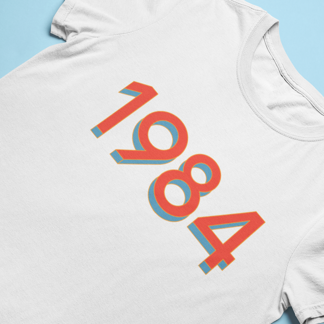 1984 'Red/Blue' Tee - TalkPeng