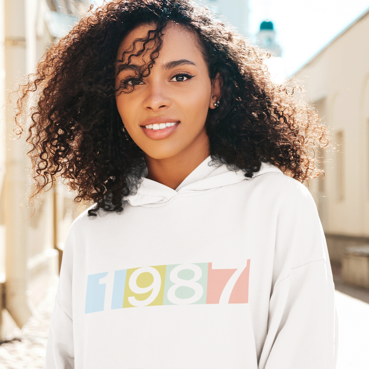 1987 'Technicolor' Hoodie - TalkPeng