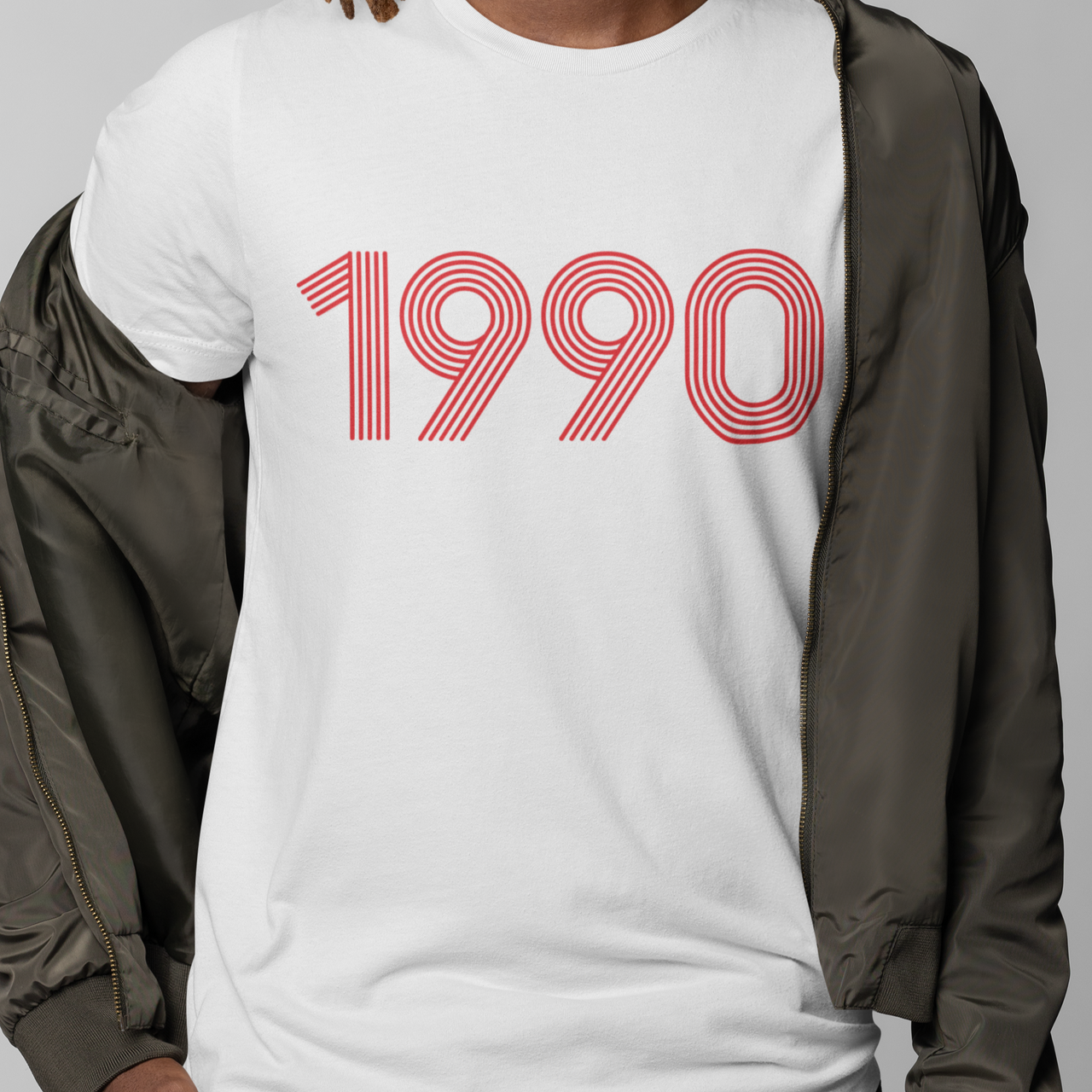 1990 RETRO RED Tee - TalkPeng