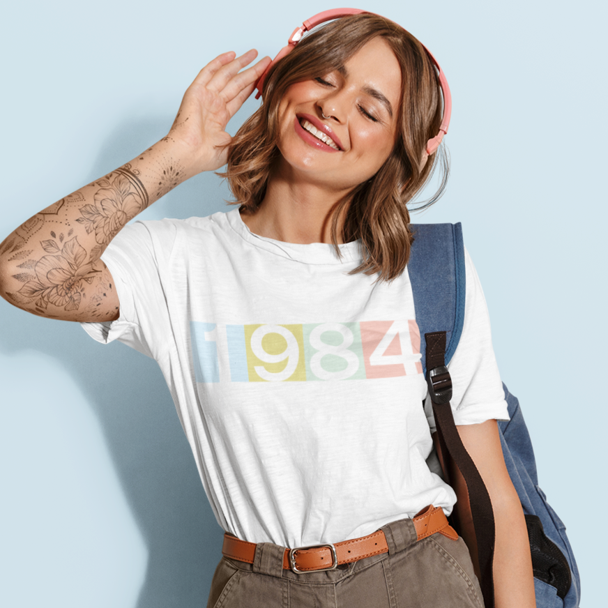 1984 Technicolor Tee - TalkPeng