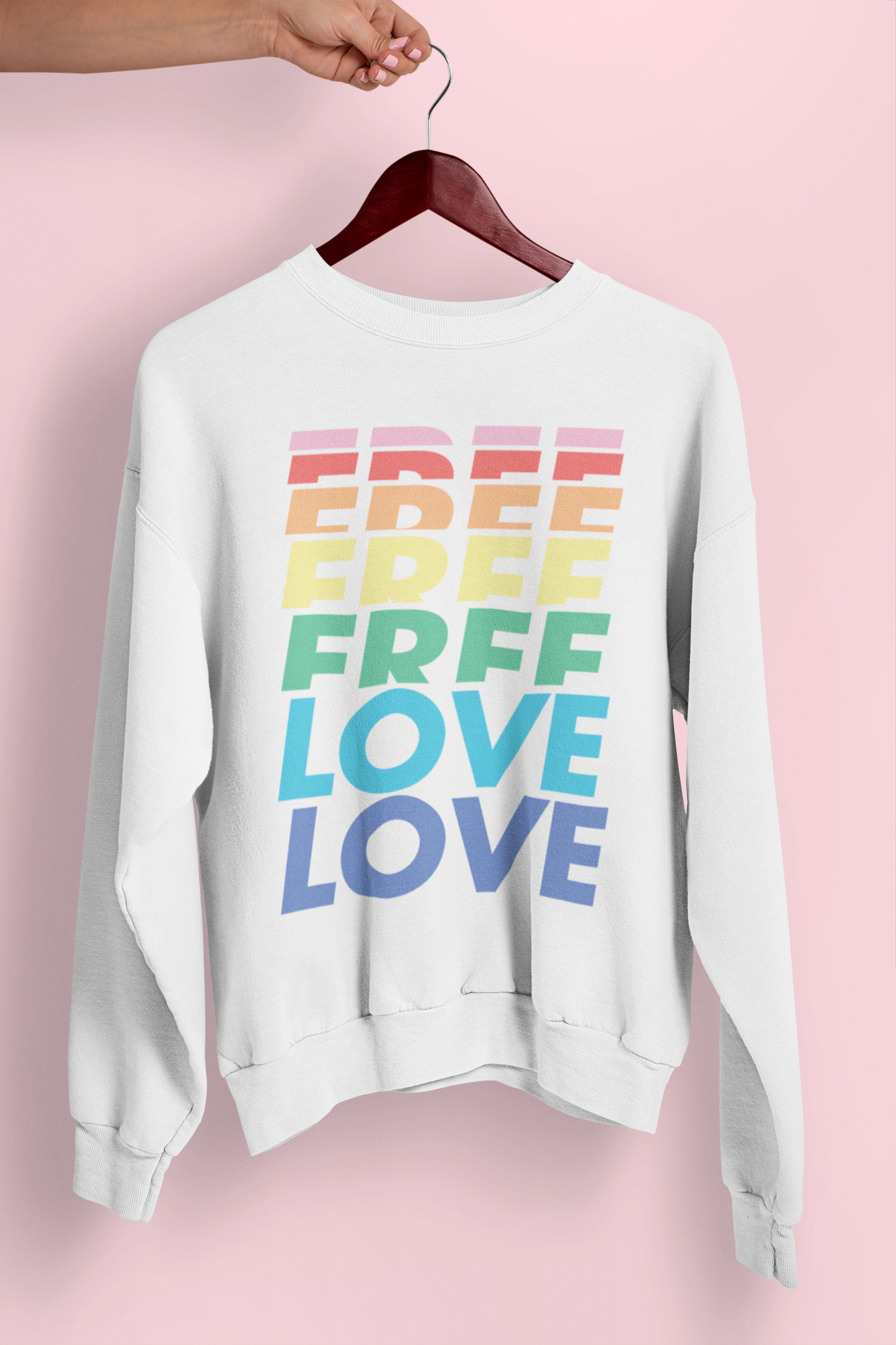 Free Love UNISEX Sweater - TalkPeng