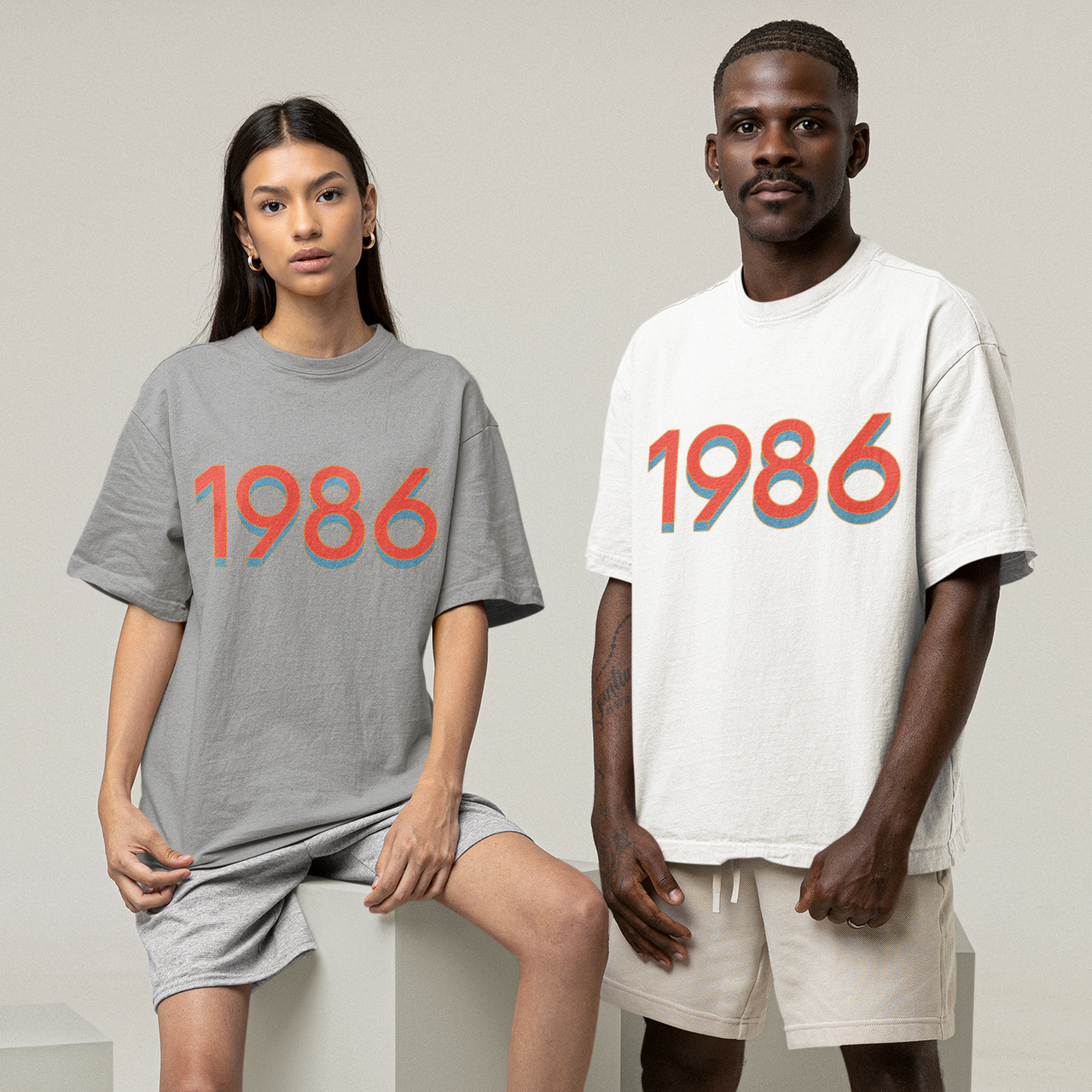 1986 'Red/Blue' Tee - TalkPeng