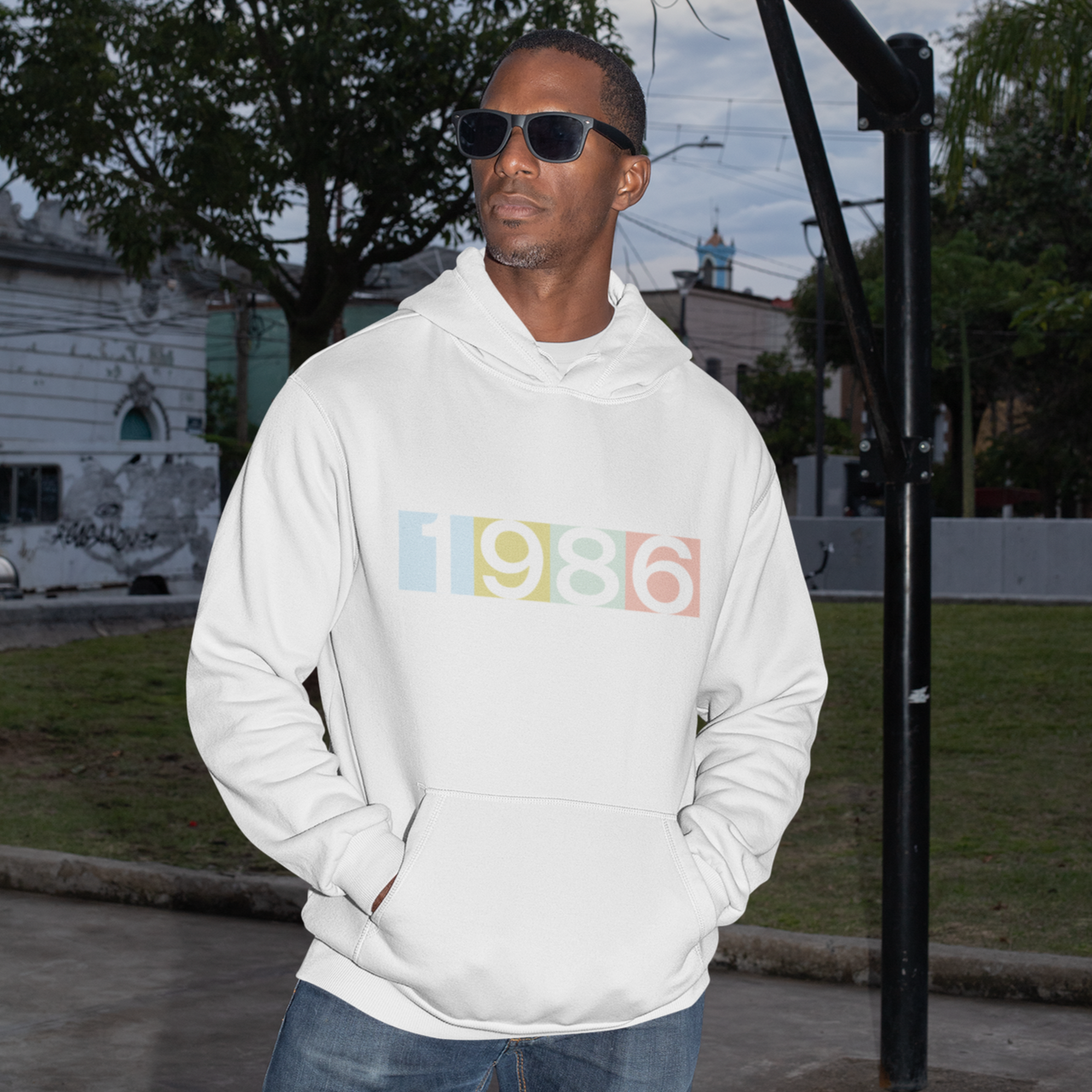 1986 'Technicolor' Hoodie - TalkPeng