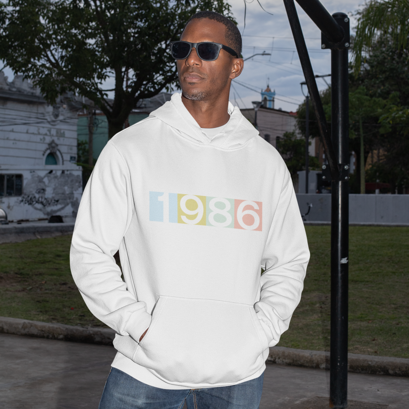 1986 'Technicolor' Hoodie - TalkPeng