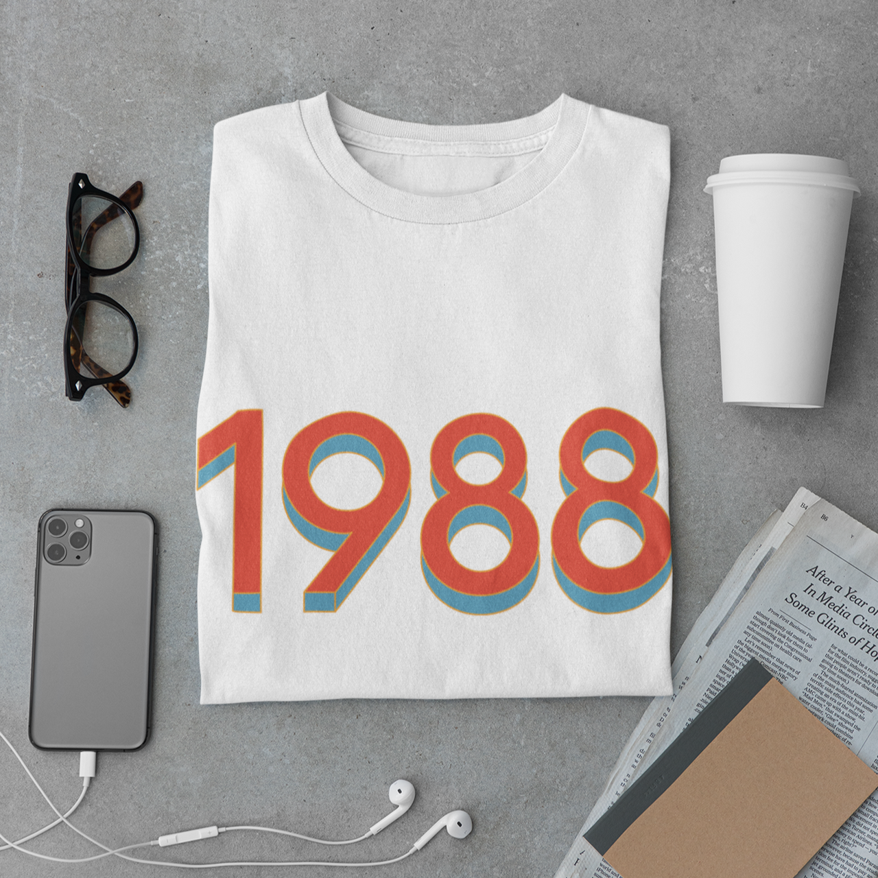 1988 Red / Mint Tee - TalkPeng
