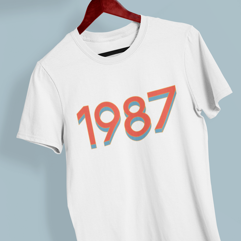 T shirt 1987 hotsell