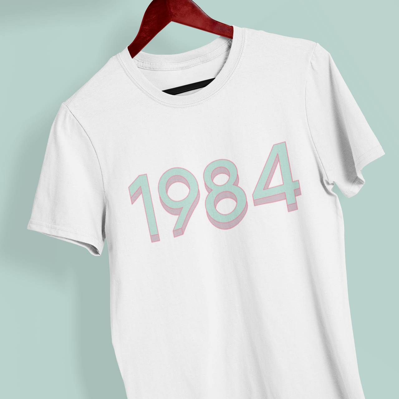 1984 'Mint/Pink' Tee - TalkPeng