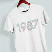 1987 'Mint/Pink' Tee - TalkPeng
