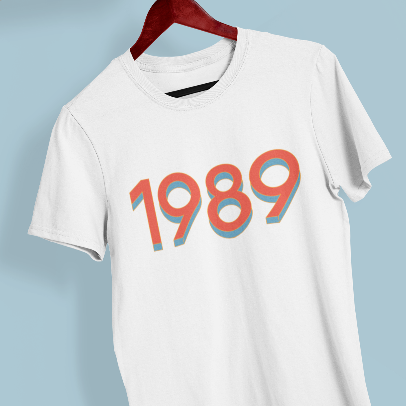 1989 'Red/Blue' Tee - TalkPeng